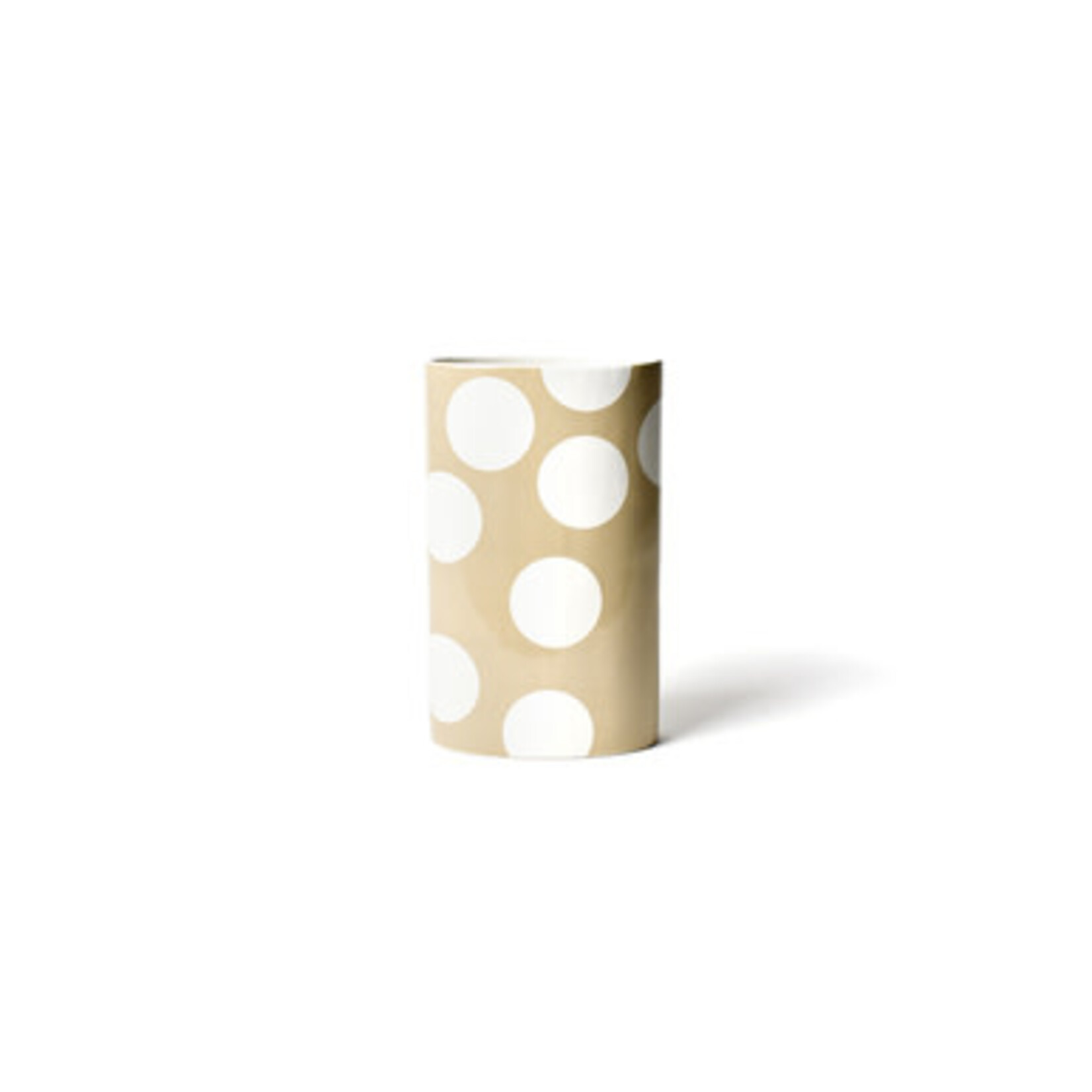 happy everything neutral dot big oval vase