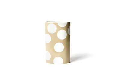 happy everything Neutral Dot Oval Big Vase