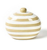 happy everything Neutral Stripe Big Cookie Jar