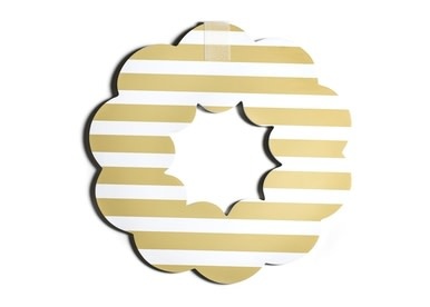 happy everything Neutral Stripe Happy Everything Wooden Wreath