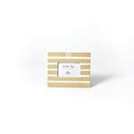 happy everything neutral stripe rectangle picture frame