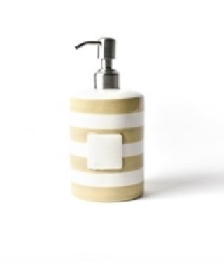 happy everything Neutral Stripe Mini Cylinder Soap Pump
