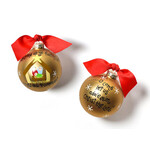 coton colors o come all ye faithful glass ornament