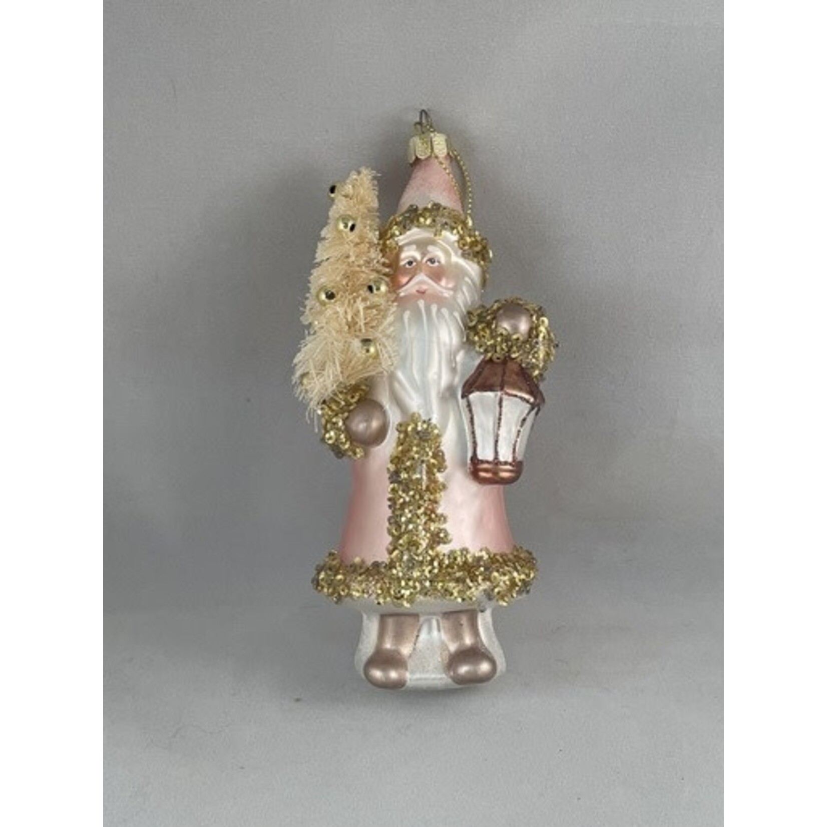 m. lynne designs ombre santa ornament