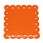 m. lynne designs orange enamel board