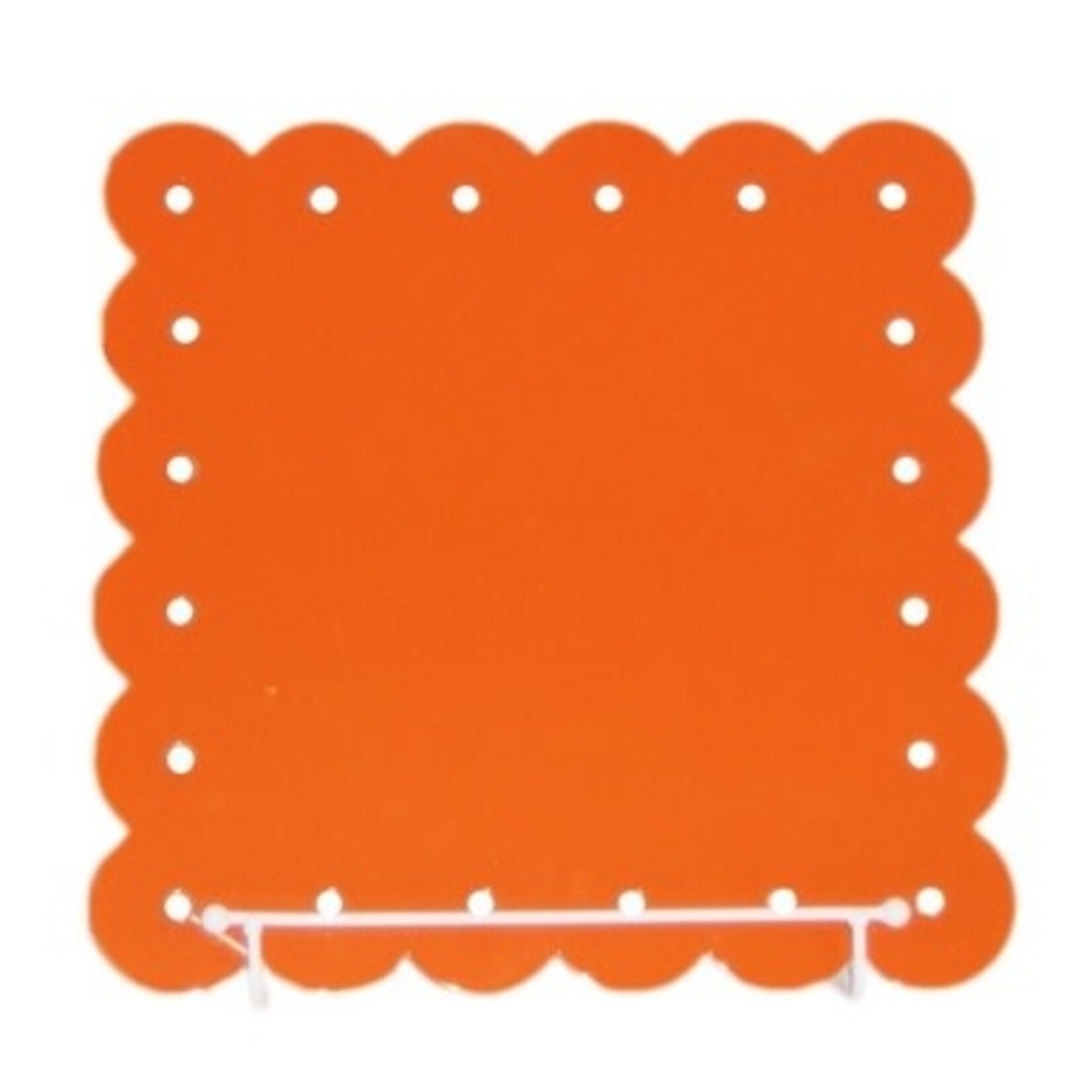 m. lynne designs orange enamel board