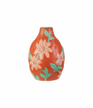 available at m. lynne designs Orange Floral Vase