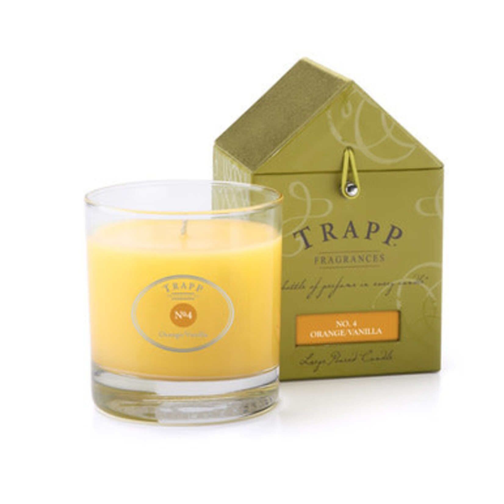 orange vanilla large candle