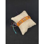 m. lynne designs orange wrapped thread cuff