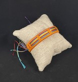 available at m. lynne designs Orange Wrapped Thread Cuff