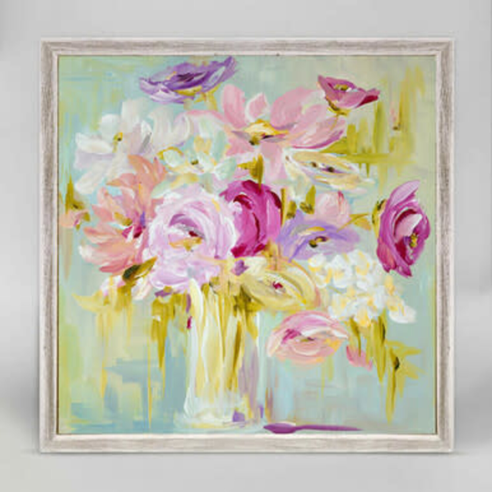 m. lynne designs pastel bouquet canvas