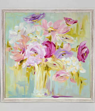 available at m. lynne designs Pastel Bouquet Canvas