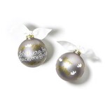 coton colors peace on earth glass ornament