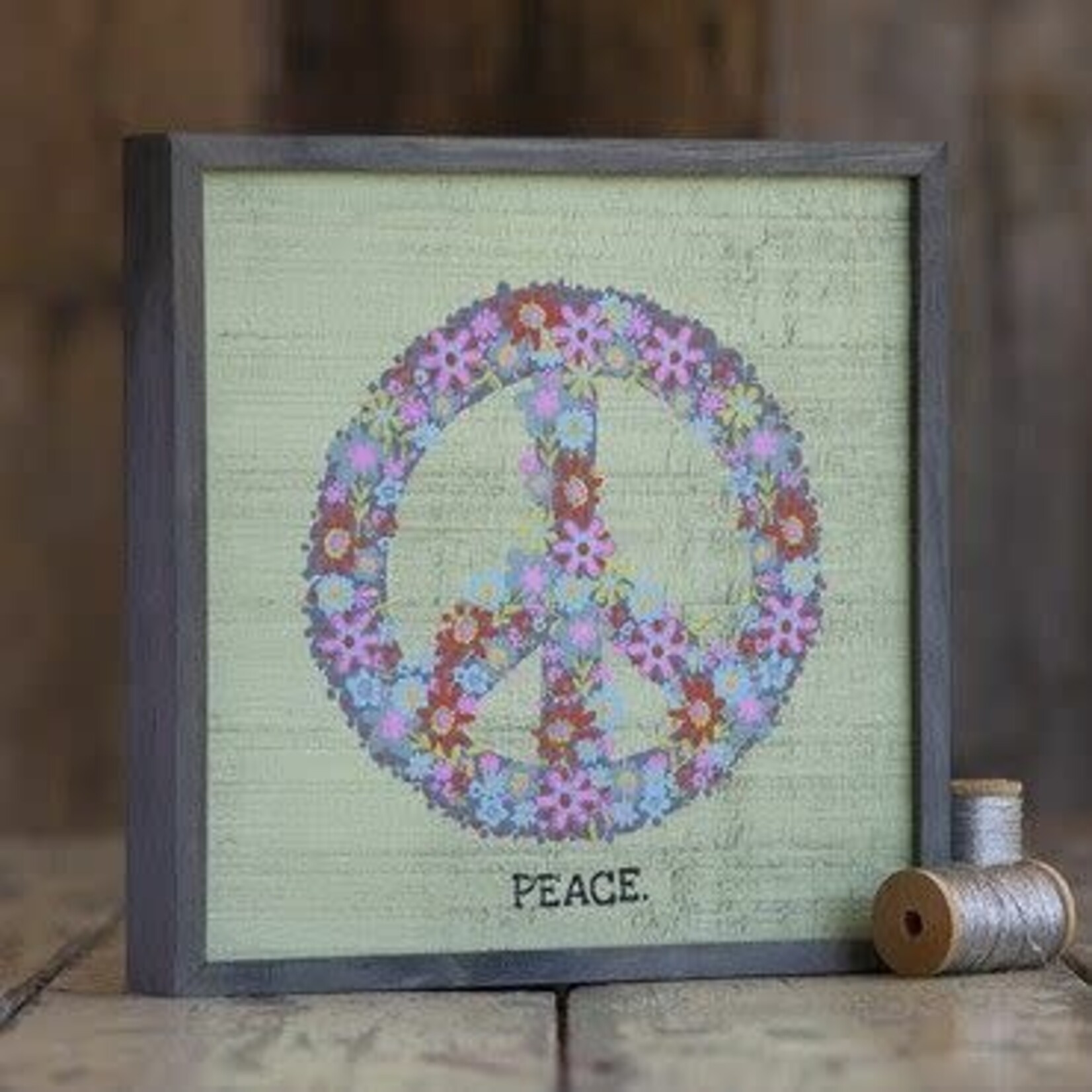 natural life peace wooden art board