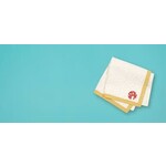 coton colors pebble white border band napkin
