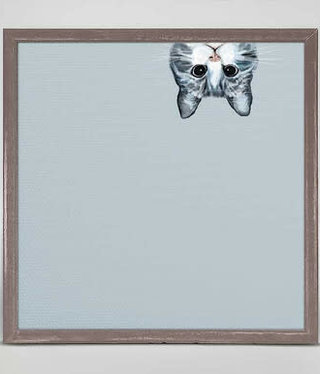 available at m. lynne designs Peeking Cat Framed Canvas