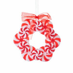 m. lynne designs peppermint wreath ornament