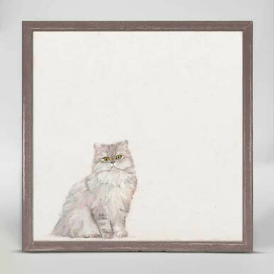 Persian Cat Framed Canvas