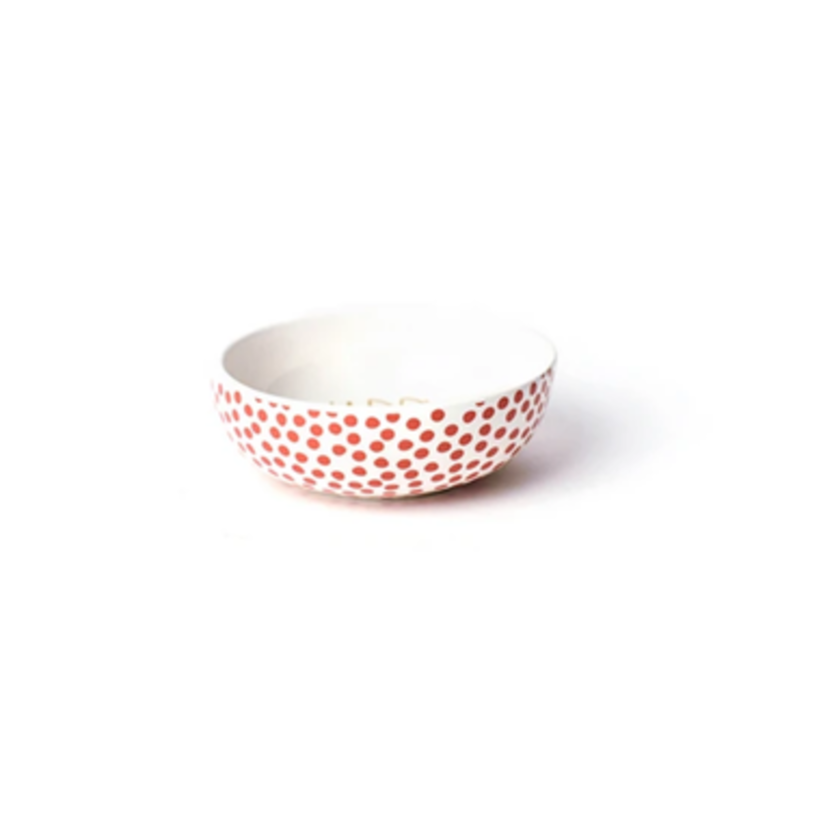 happy everything persimmon small dot happy everything dipping bowl