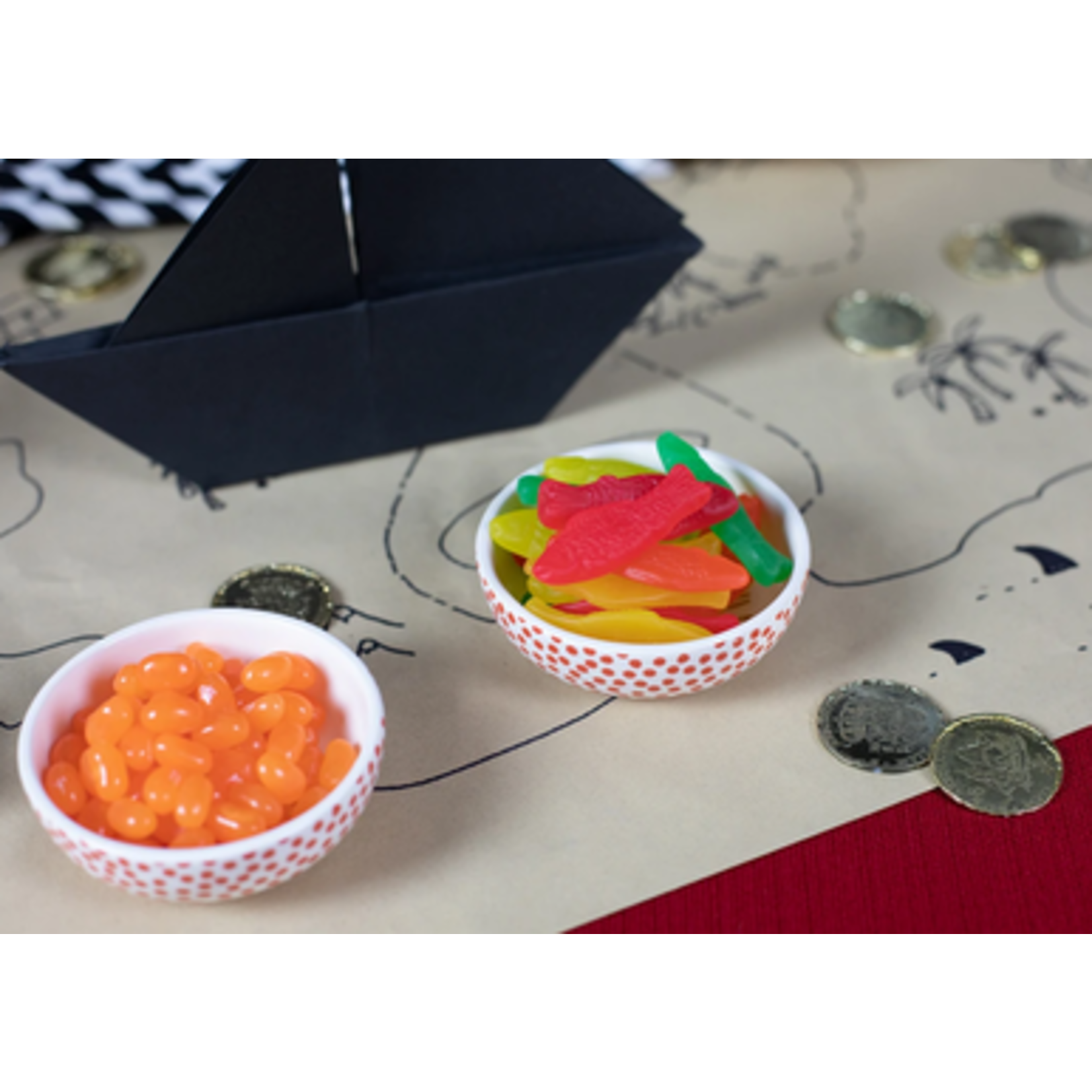 happy everything persimmon small dot happy everything dipping bowl