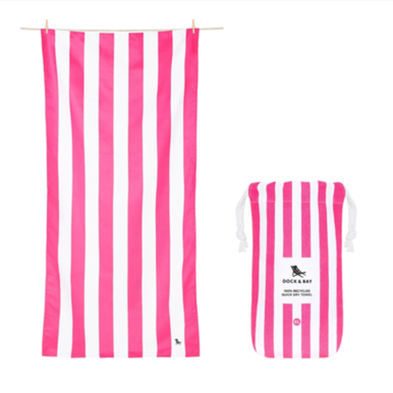 dock & bay phi phi pink cavana quick dry towel