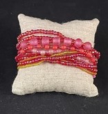 available at m. lynne designs Pink Summer Elastic Bracelet