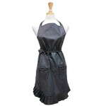 m. lynne designs pinstripe ruffle apron