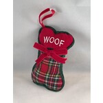 m. lynne designs plaid bone ornament