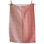 m. lynne designs plaid red tea towel