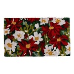 m. lynne designs poinsettia coir mat