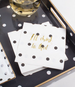 available at m. lynne designs Polka Dot Cocktail Napkin