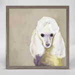 m. lynne designs poodle framed canvas