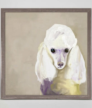 available at m. lynne designs Poodle Framed Canvas