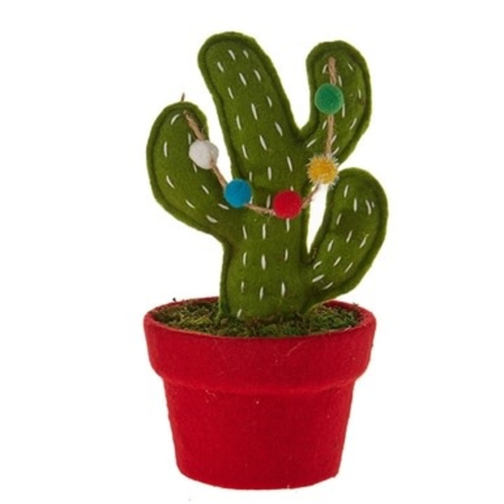 m. lynne designs potted cactus ornament