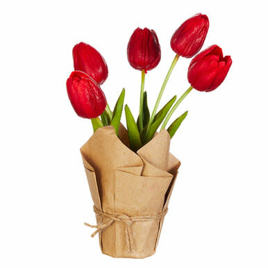 available at m. lynne designs Potted Red Tulip