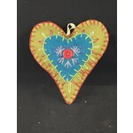 m. lynne designs puffed heart felt ornament