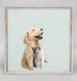 available at m. lynne designs Pup and Kit Framed Canvas