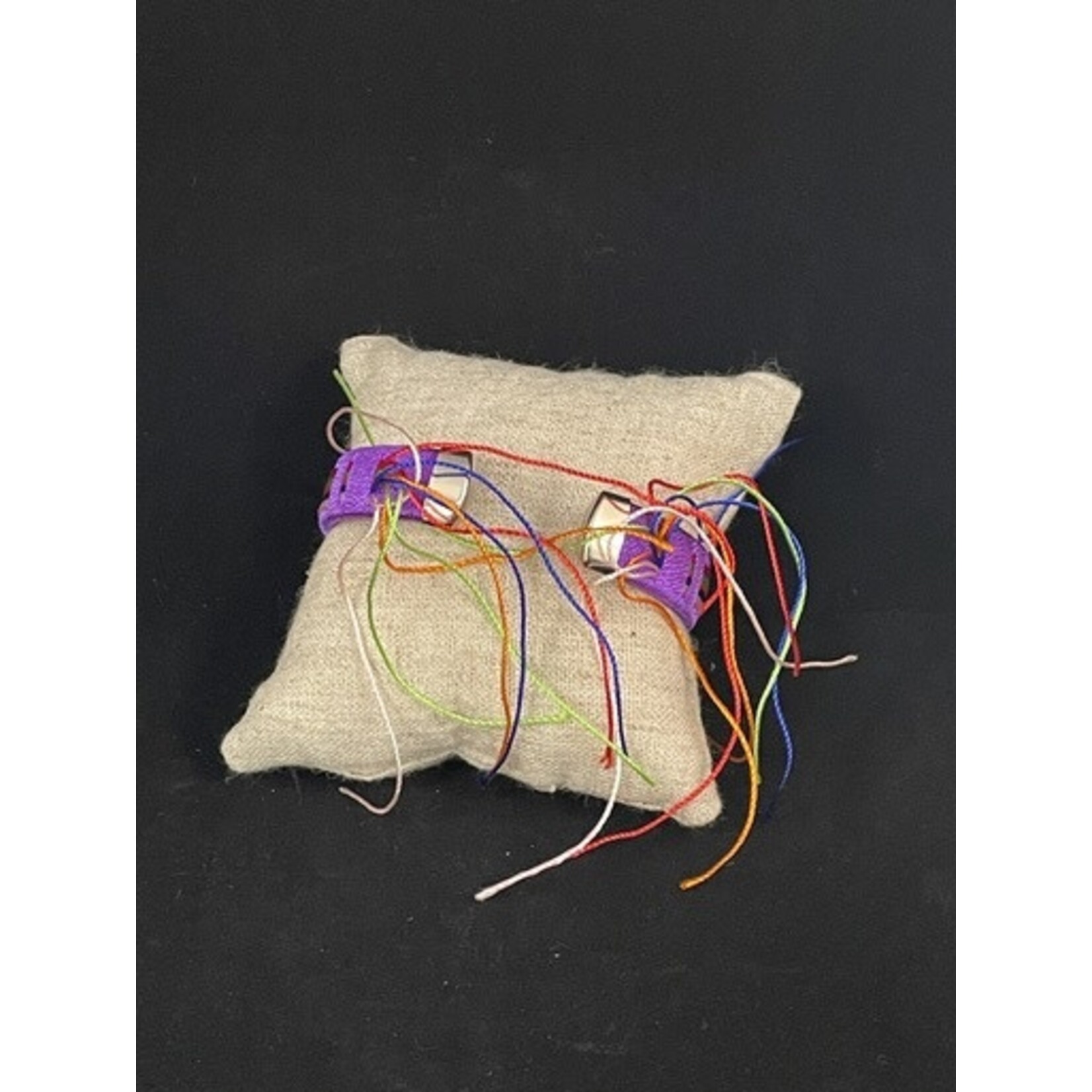 m. lynne designs purple wrapped thread cuff