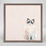 m. lynne designs ragdoll cat framed canvas