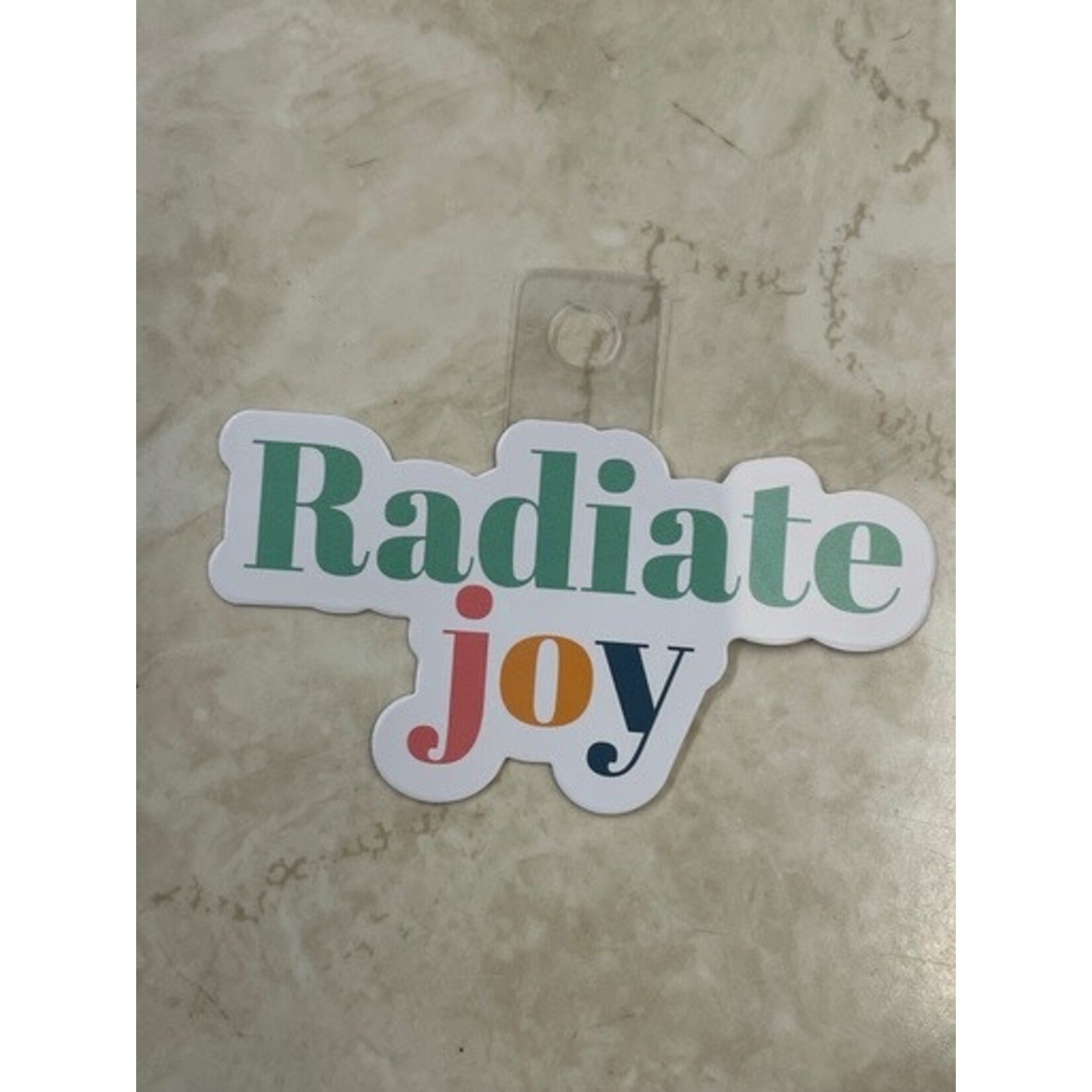 m. lynne designs radiate joy sticker
