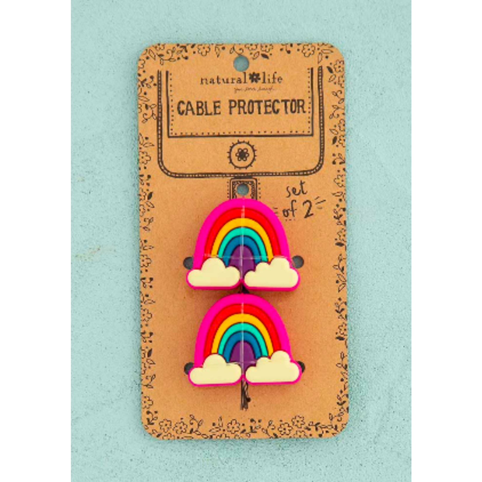 natural life rainbow cable protector set