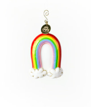 happy everything rainbow shaped ornament