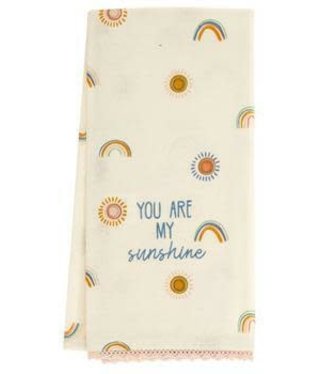 available at m. lynne designs Rainbow Tea Towel