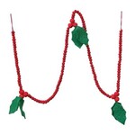 m. lynne designs red & green holly garland