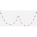 m. lynne designs red & white pom pom felt garland