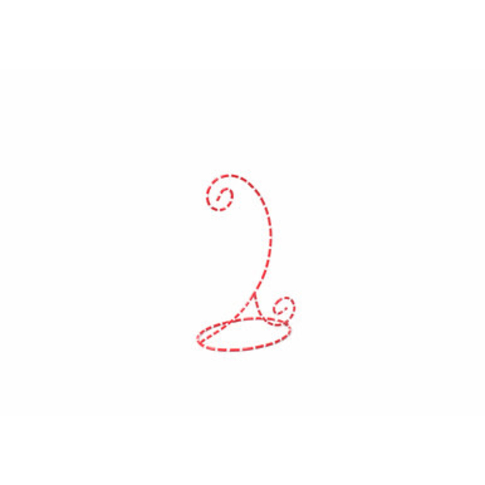 coton colors red & white ornament stand