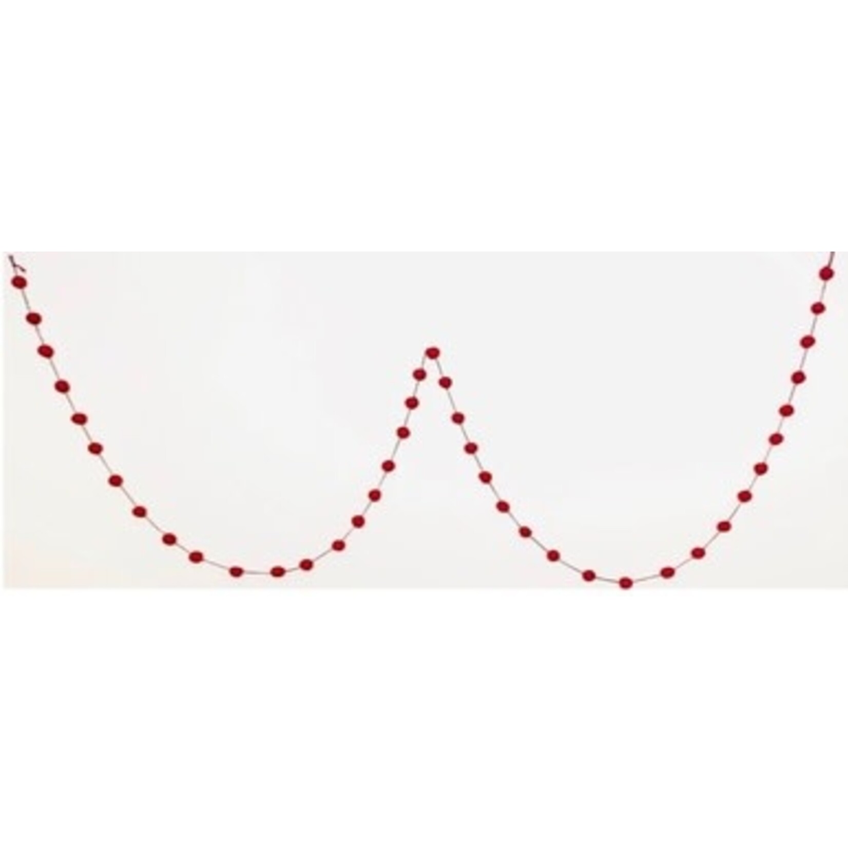 m. lynne designs red pom pom felt garland