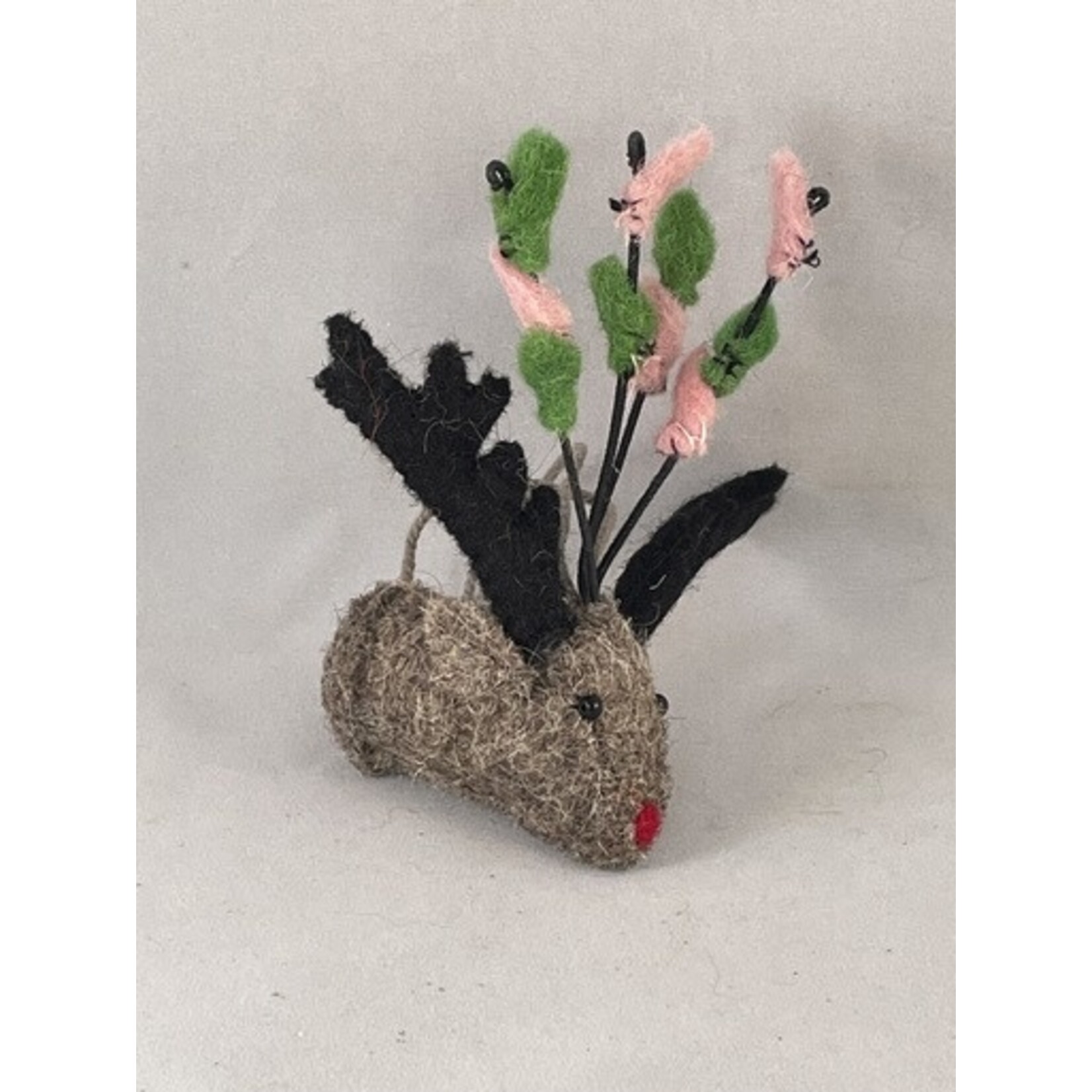 m. lynne designs reindeer head ornament