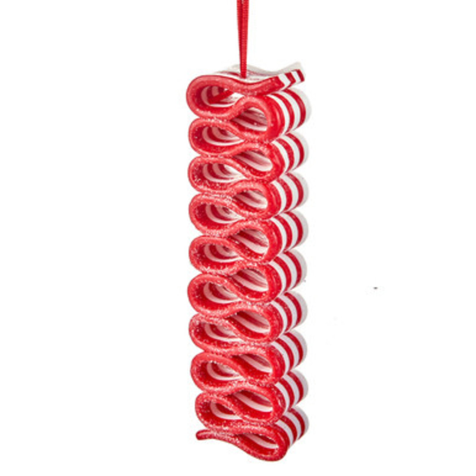 m. lynne designs ribbon  candy ornament