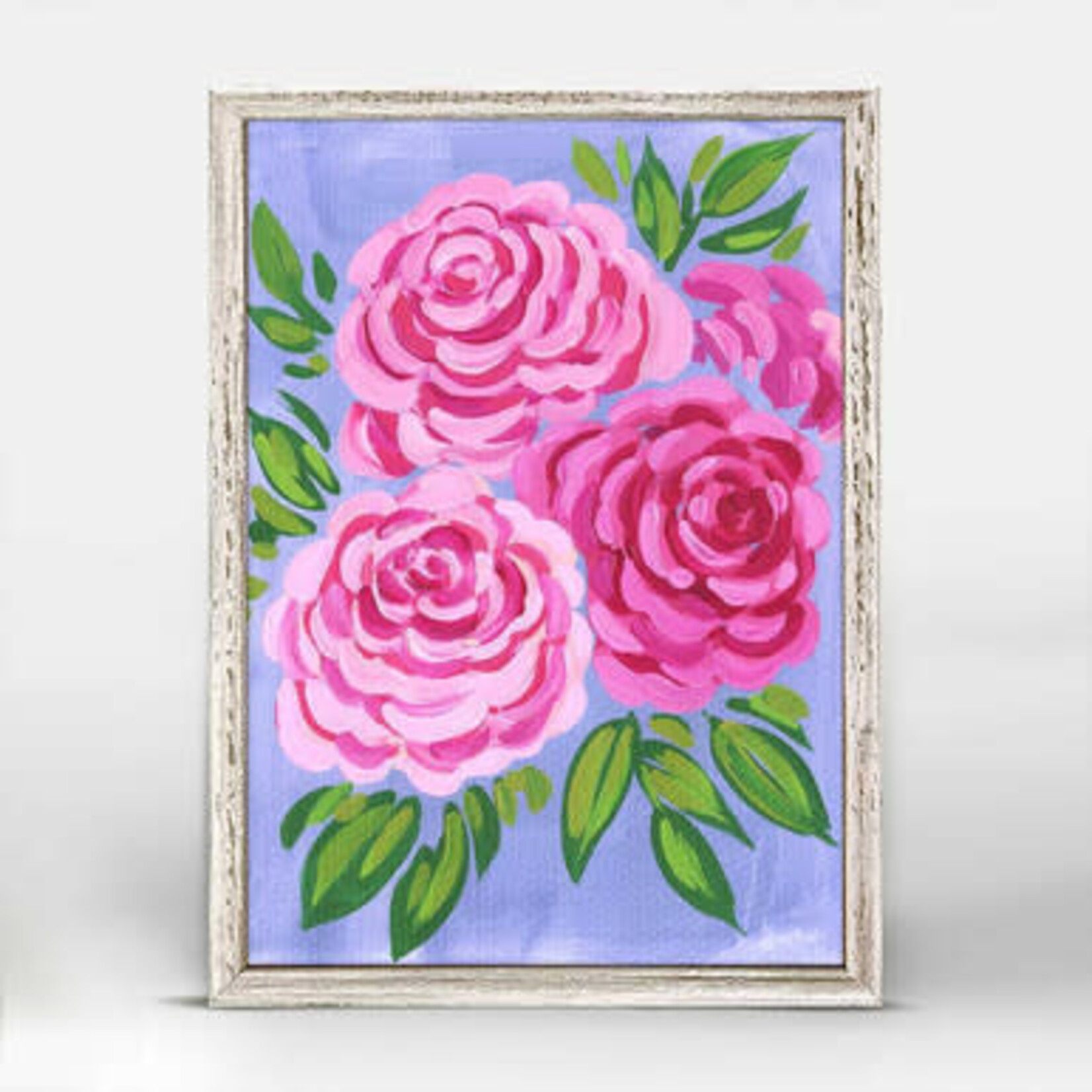 m. lynne designs rose framed canvas